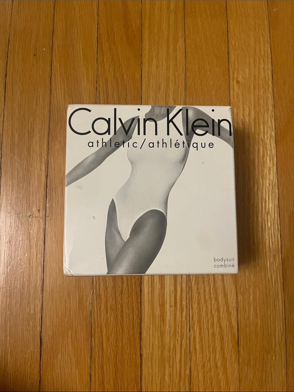 Calvin Klein White Athletic Bodysuit Packaging